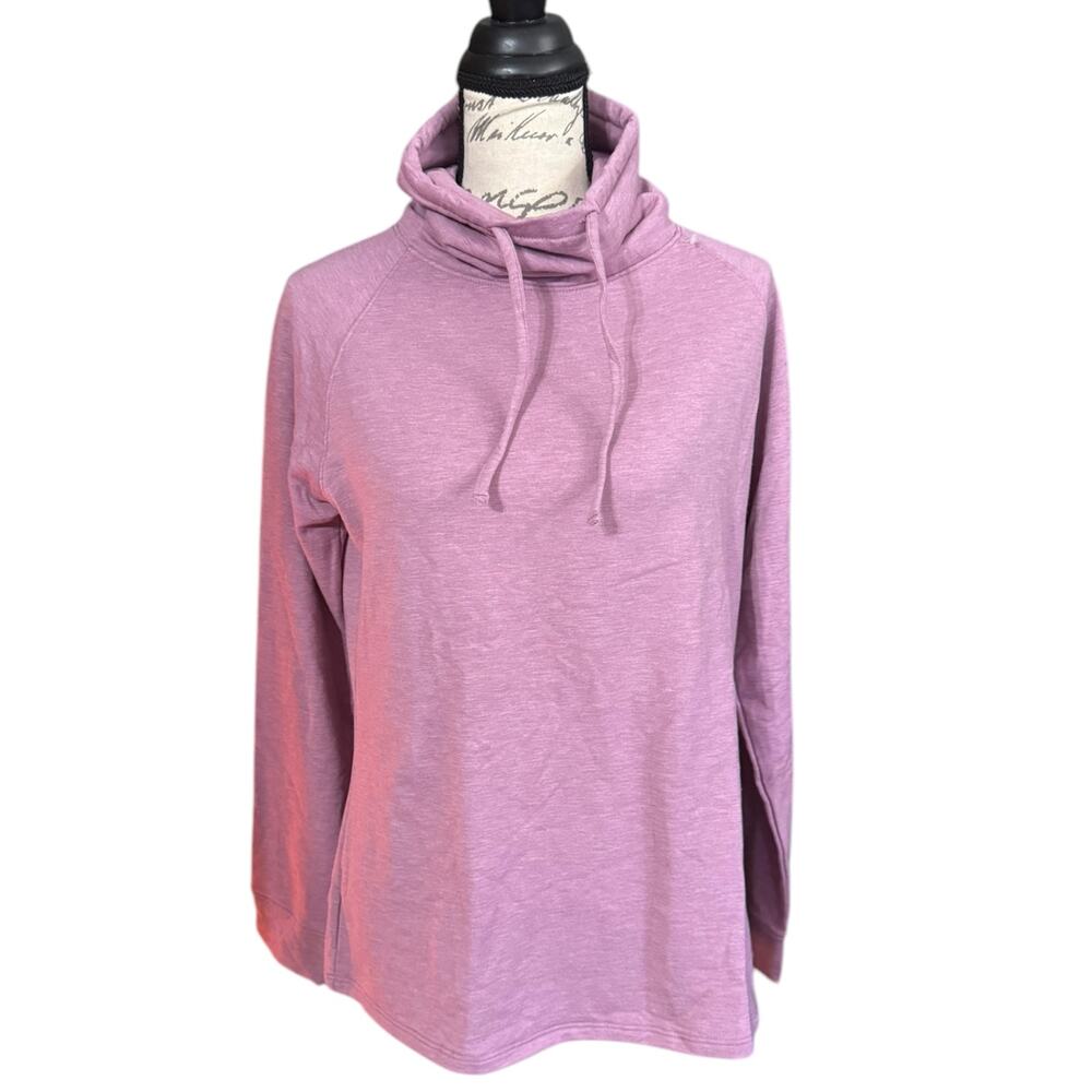 32 Degrees Heat Pink Cowl Turtleneck Stretch Pullover XL